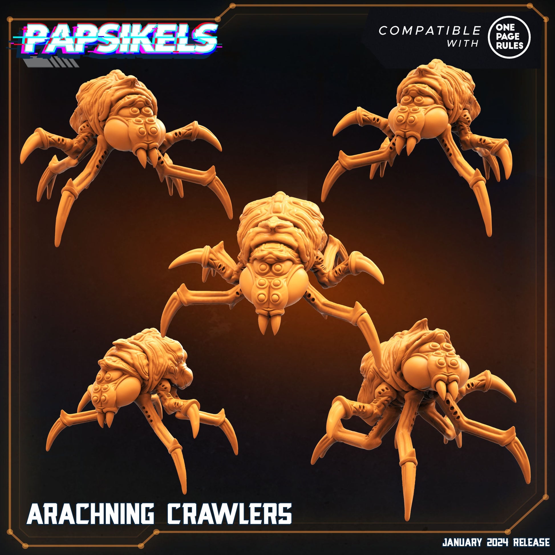 Archning Crawlers - set of 5 (sculpted by Papsikels)