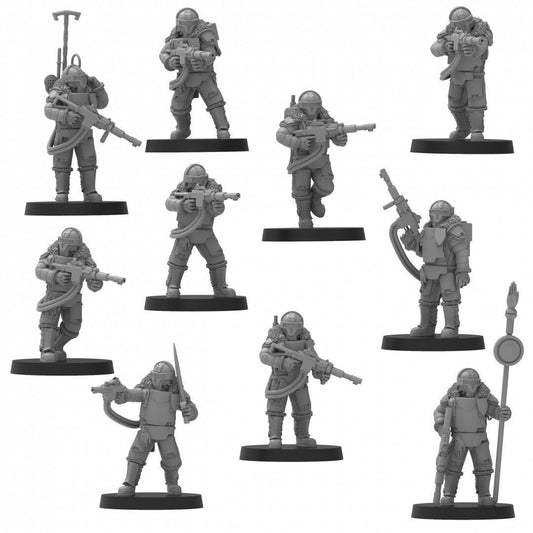 Lunar Auxilia Modular First Cohort (10) (sculpted by That Evil One)