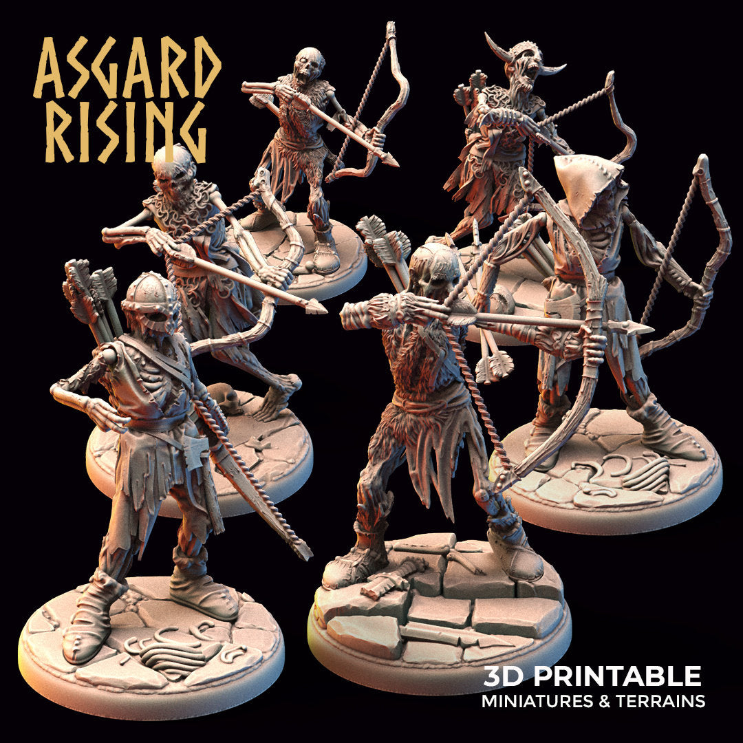 Draugr Skeleton Archer (6) sculpted by Asgard Rising