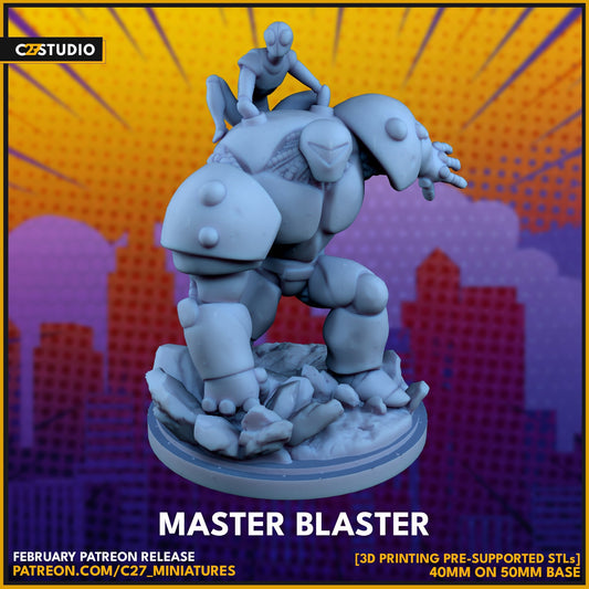 Warstar / Master Blaster 40mm miniature (fan art sculpted by C27 collectibles) (Crisis Protocol Proxy/Alternative)