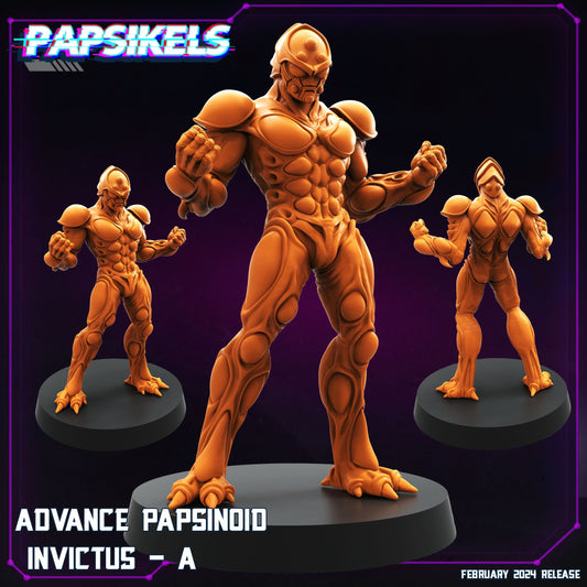 Advance Papsinoid Invictus A - Cyberpunk Miniature (sculpted by Papsikels)