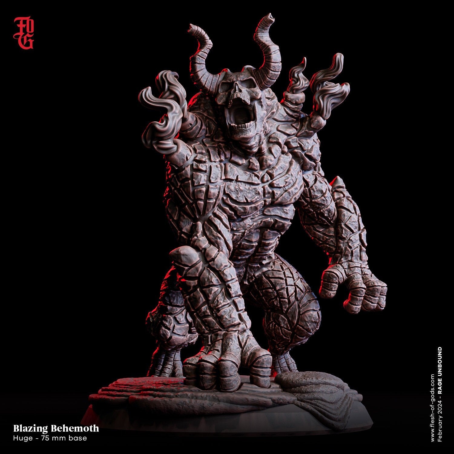 Blazing Behemoth - Rage Unbound (sculpted by Flesh of Gods miniatures)