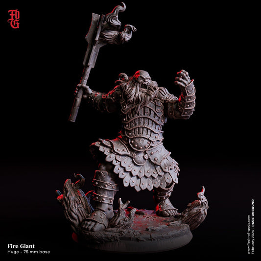 Fire Giant - Rage Unbound (sculpted by Flesh of Gods miniatures)