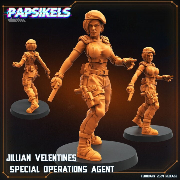 Jillian Velentines - Special Operation Agent (sculpted by Papsikels)