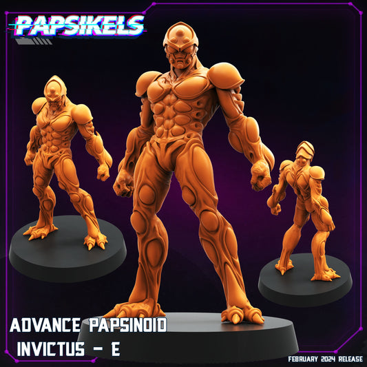 Advance Papsinoid Invictus E - Cyberpunk Miniature (sculpted by Papsikels)