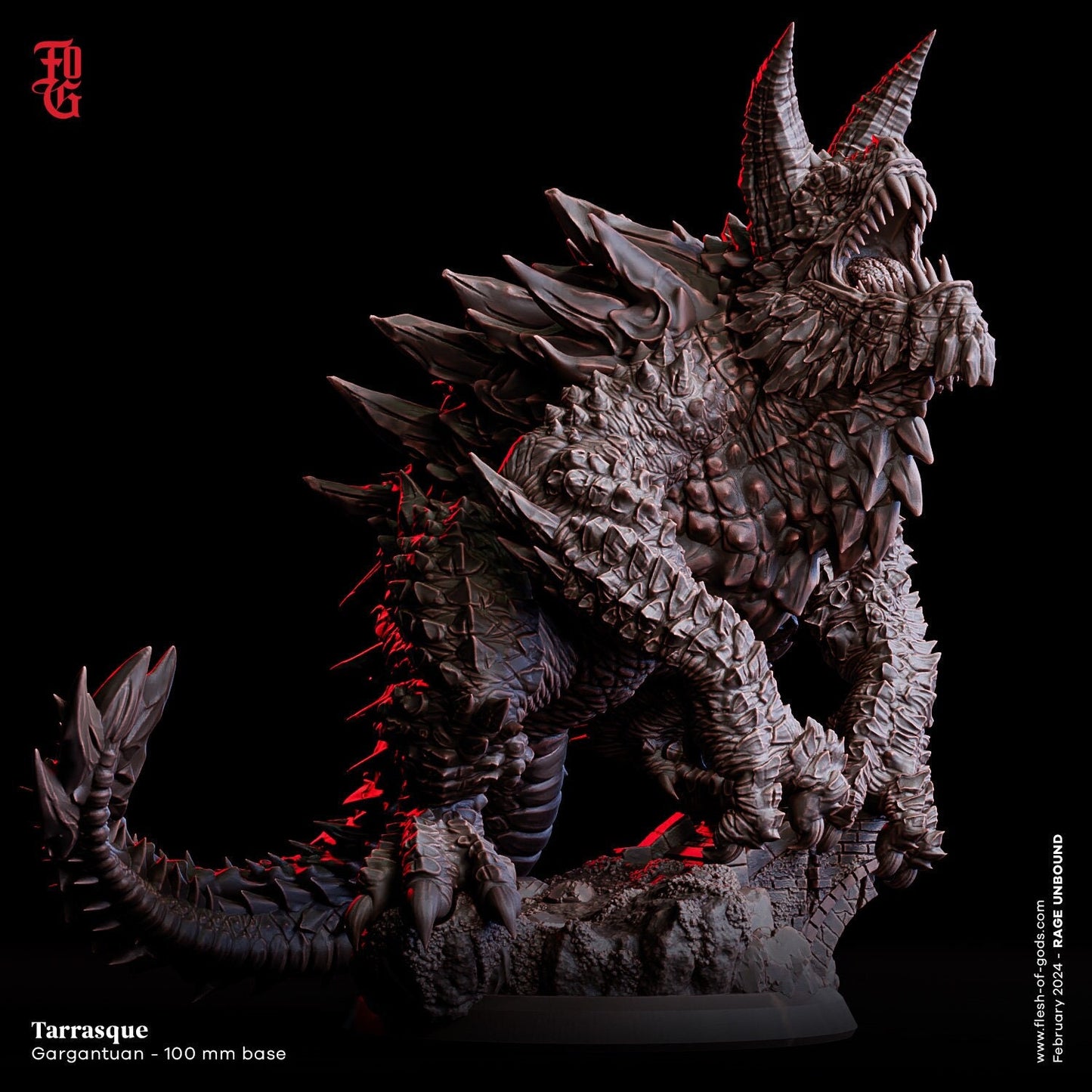 Tarrasque - Rage Unbound (sculpted by Flesh of Gods miniatures)