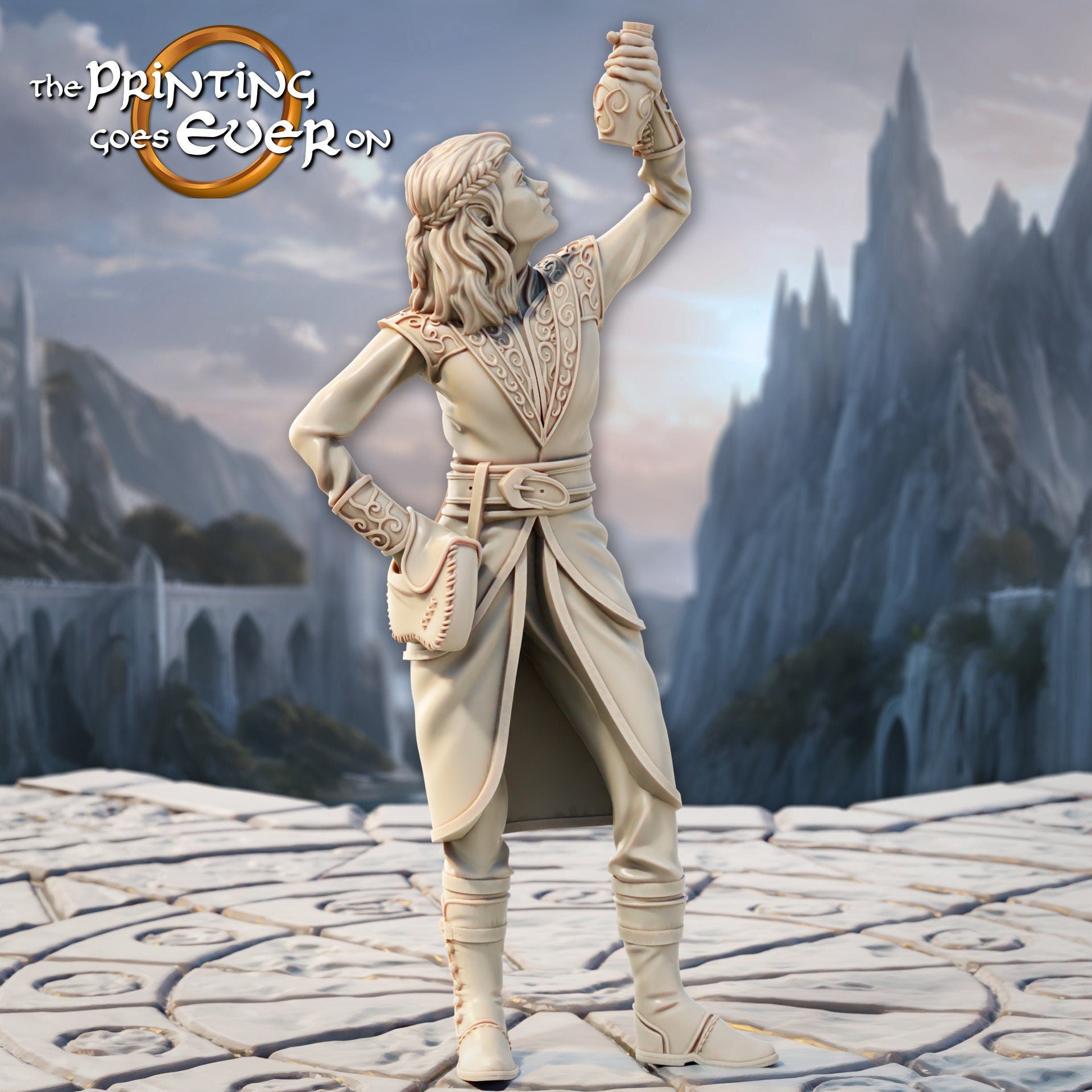 Elven Healer B (sculpted by Print Goes Ever On)