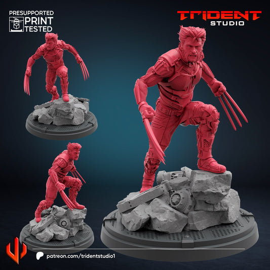 Wolverine - Future Past (Fan art sculpted by Trident Studio) (Crisis Protocol Proxy/Alternative)