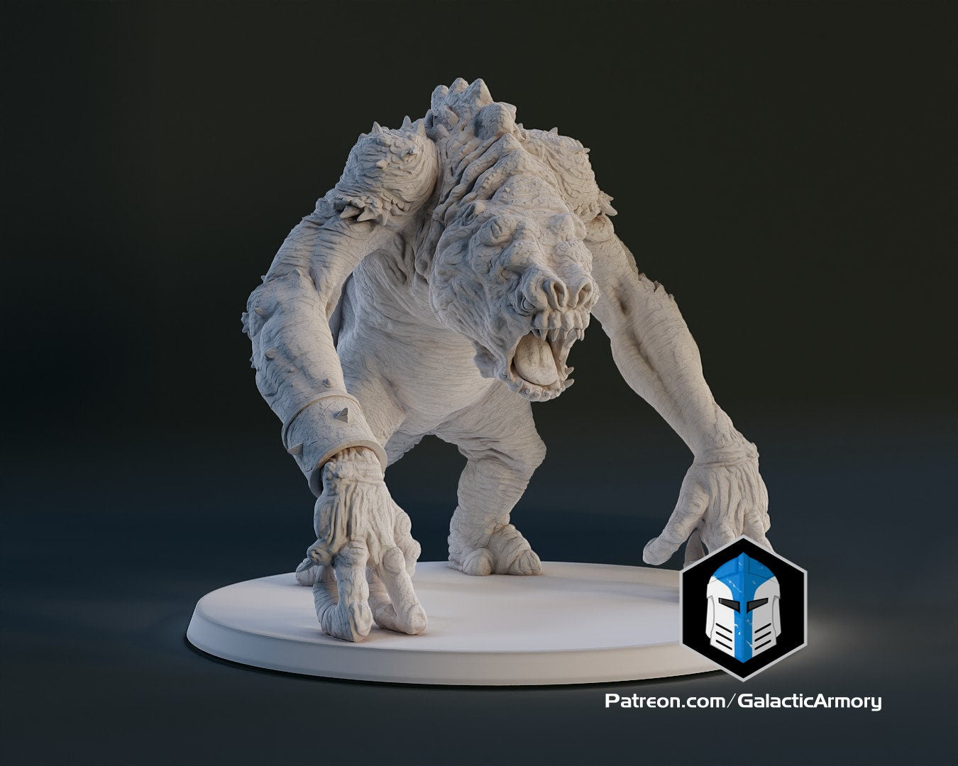 1:48 Scale Rancor (10 poses) - (Fan art by Galactic Armoury)
