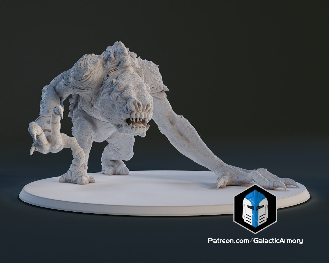 1:48 Scale Rancor (10 poses) - (Fan art by Galactic Armoury)