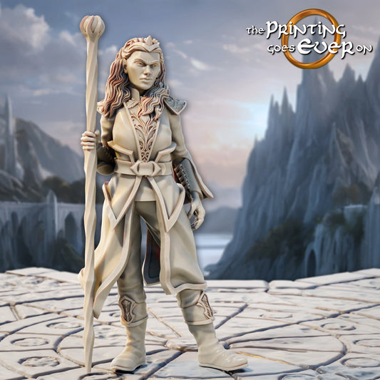 Elven Stormcaller Mage A (sculpted by Print Goes Ever On)